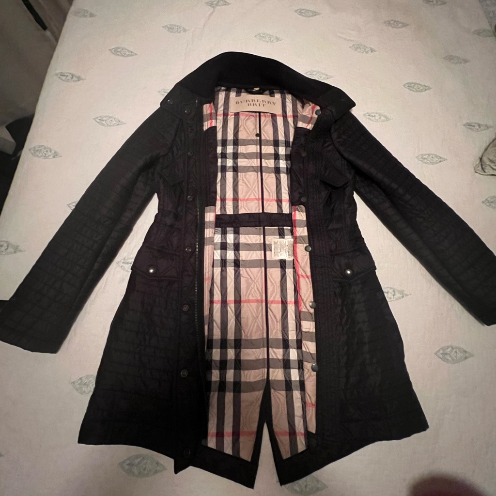 Black Burberry Jacket Size S/P